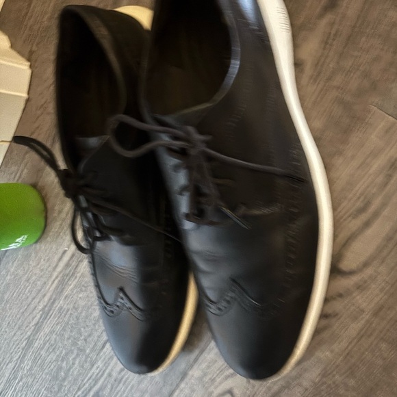 Cole Haan Black Leather Oxford Men's Shoes - Picture 6 of 7